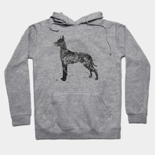 great dane dog black and white Hoodie